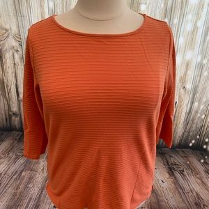 Orange elbow length shirt